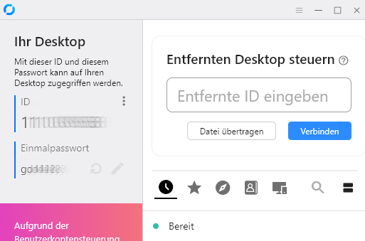 Fernwartung unter Windows